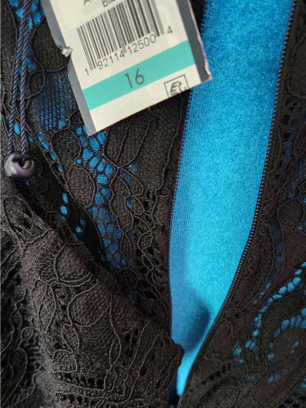 Black Lace-Sleeve Women’s Dress Tommy Hilfiger - Picture 5 of 5